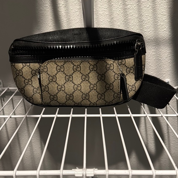 Gucci Beige and Black Men's Belt Bag - Picture 1 of 1